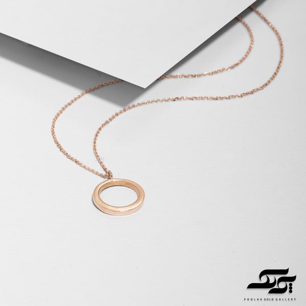 گردنبند دایره تو خالی برجسته - Image 3